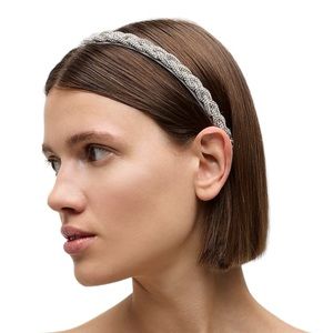 J. Crew Braided Crystal Headband